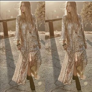 New Free People Anna Sui silver maxi.